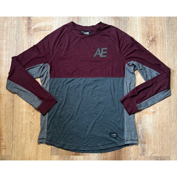 American Eagle Outfitters Other - American Eagle Outfitters AE Flex Long Sleeve‎ Color Block Shirt Mens Size L Y2K